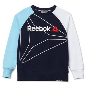 Reebok Boys Pull Over Crew Neck - Navy